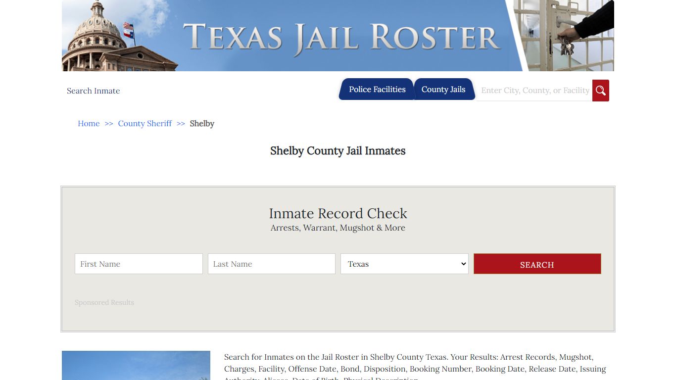 Shelby County Jail Inmates - Jail Roster Search